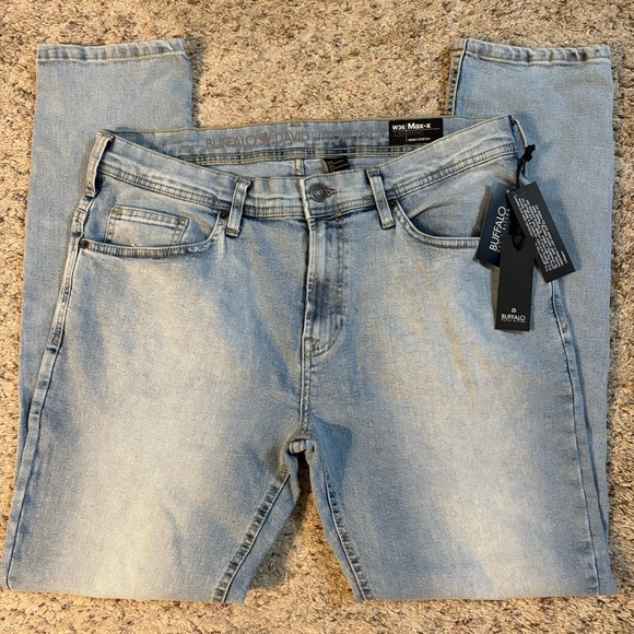 Buffalo David Bitton Men's Skinny Max Stretch Denim Jeans - Faded Wash - View #8